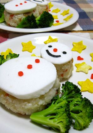 はんぺん de 雪だるま☆ちらし-レシピのメイン写真