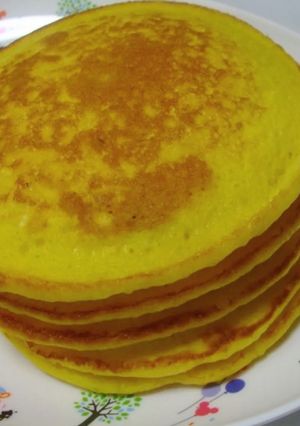 甘さ控えめ！カボチャのパンケーキ-レシピのメイン写真