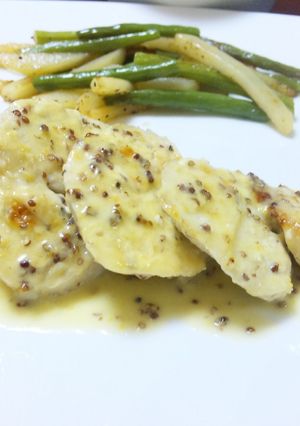 鳥胸肉のマスタードクリーム焼き-レシピのメイン写真