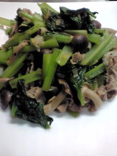 ♪小松菜と豚肉の炒め物♪-レシピのメイン写真