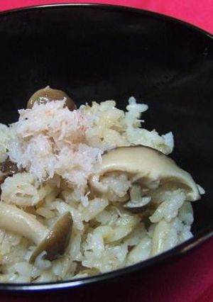 カニ＆きのこの秋ごはん-レシピのメイン写真