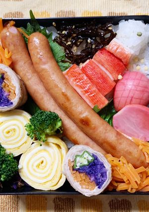12/13ﾖｯﾁｬﾝ☆ウインナーお弁当-レシピのメイン写真
