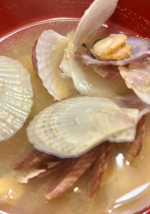 帆立の稚貝の味噌汁-レシピのメイン写真