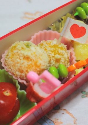 簡単お弁当　かぼちゃにチーズ✿コロッケ-レシピのメイン写真