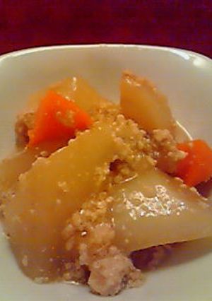 美味しい♪大根と鳥挽肉のあんかけ☆-レシピのメイン写真