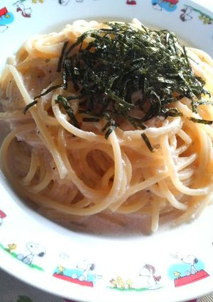 簡単たらこクリームスパ-レシピのメイン写真