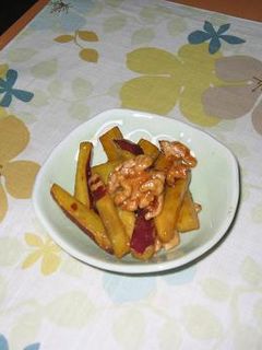 くるみとサツマイモの大学イモ風-レシピのメイン写真