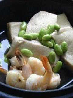 高野豆腐と海老の含め煮-レシピのメイン写真