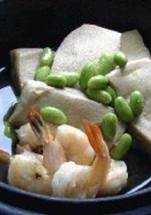 高野豆腐と海老の含め煮-レシピのメイン写真