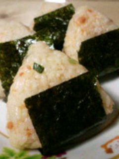 鮭フレークdeゴマネギおにぎり▲-レシピのメイン写真