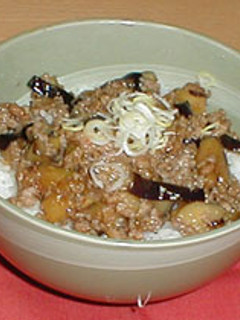 茄子とひき肉のらくちん丼-レシピのメイン写真