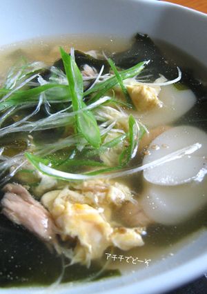 寒い日にスープ餅【トック】を手軽に♪-レシピのメイン写真