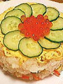 お花みたい✿簡単ちらし寿司ケーキ-レシピのメイン写真