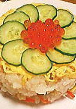お花みたい✿簡単ちらし寿司ケーキ-レシピのメイン写真
