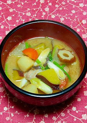 サツマイモとちくわ入り豚汁-レシピのメイン写真