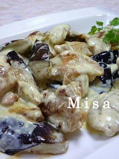 鶏肉と茄子のヨーグルトカレーソース-レシピのメイン写真