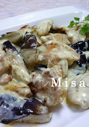 鶏肉と茄子のヨーグルトカレーソース-レシピのメイン写真