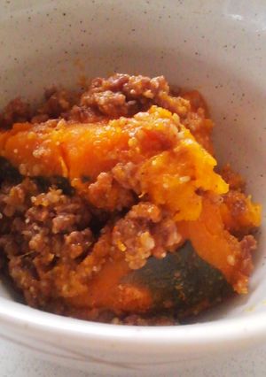 かぼちゃとごまのそぼろ煮-レシピのメイン写真