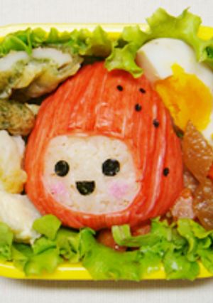 いちごっちのたらカマおにぎり✿キャラ弁-レシピのメイン写真