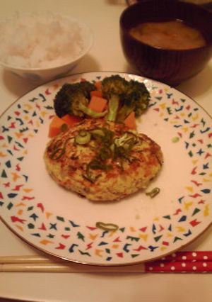 野菜たっぷり豆腐ハンバーグ♪-レシピのメイン写真