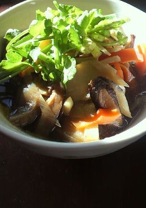 東北の味お雑煮〜！年越し蕎麦にも！-レシピのメイン写真