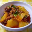 大根と豚肉のぴり辛煮