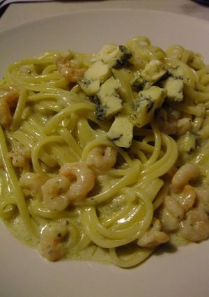 エビ入り　ブルーチーズのクリームパスタ-レシピのメイン写真