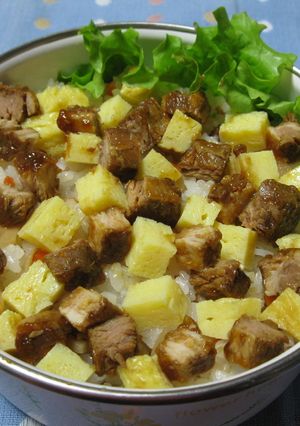 こってり味が美味しい♪豚角煮ちらし！！-レシピのメイン写真