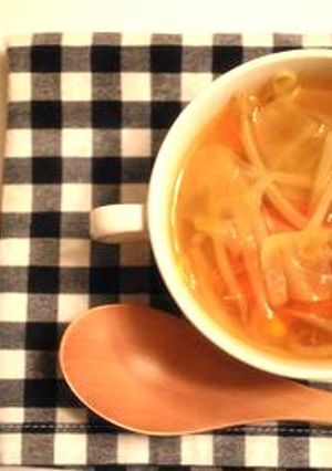 ふんわりカレー味のあったかｽｰﾌﾟ-レシピのメイン写真