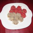 紅白もち米肉だんご