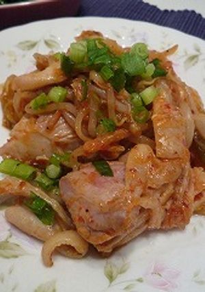 鶏キムチ炒め-レシピのメイン写真