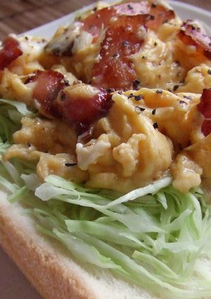 とろとろ♪カルボナーラ食パン-レシピのメイン写真