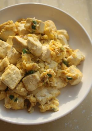 中国家庭料理♪豆腐の卵炒め-レシピのメイン写真
