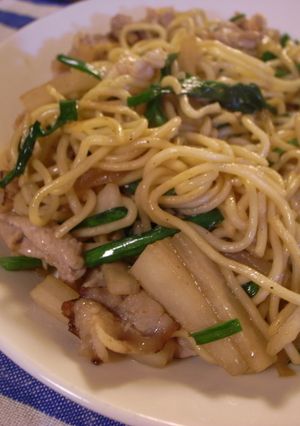 大根と豚肉の焼きそば-レシピのメイン写真