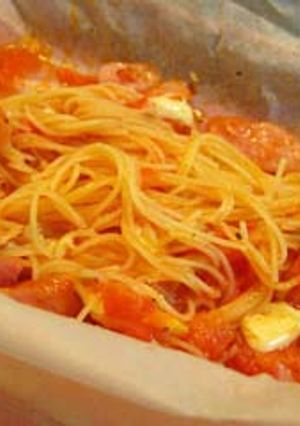 トマトパスタのフィデウア風-レシピのメイン写真