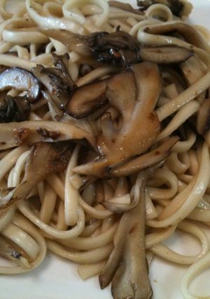 乾めんきのこうどん-レシピのメイン写真