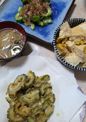 簡単★昼食！「ゴーヤーの唐揚げ」-レシピのメイン写真