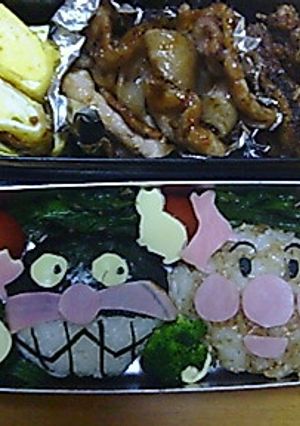 アンパンマン・バイキンマンおにぎり弁当-レシピのメイン写真