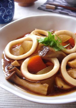 イカと野菜のとろりん煮物-レシピのメイン写真
