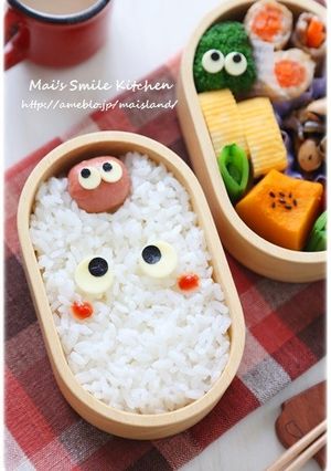 簡単♪詰めるだけ♪小トトロ＊キャラ弁-レシピのメイン写真