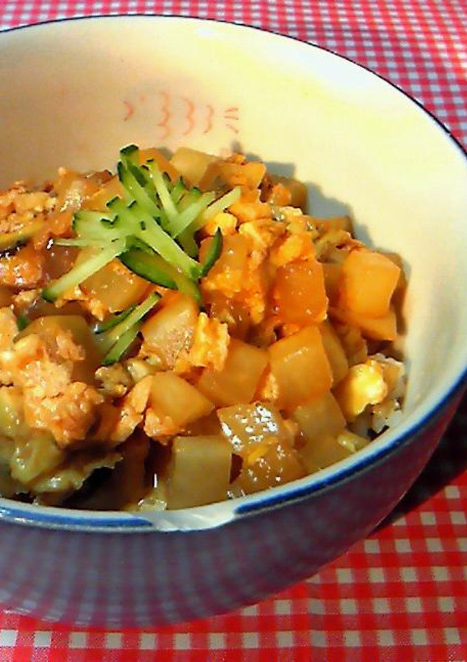 大根と穴子の卵とじ丼-レシピのメイン写真