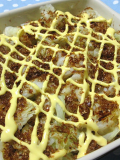 キャベツが美味しい!!おかかマヨ焼き♪-レシピのメイン写真