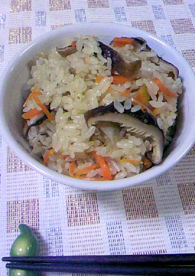 干しいたけとゴボウの炊き込みご飯☆-レシピのメイン写真