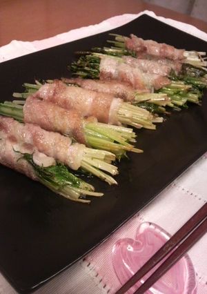 水菜のブーブー巻き♡-レシピのメイン写真