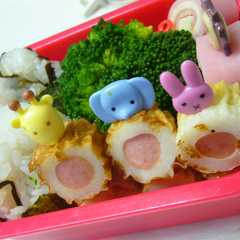 รูปของ お弁当に♪かわいい竹輪のおかず☆