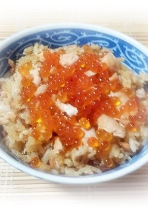 いくらと生秋鮭で宮城の郷土料理☆はらこ飯-レシピのメイン写真