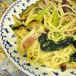 小松菜とベーコンのパスタ