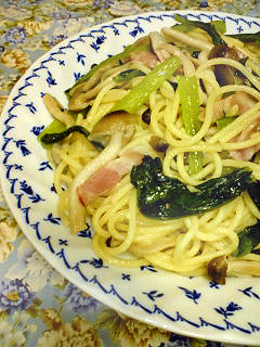 小松菜とベーコンのパスタ-レシピのメイン写真