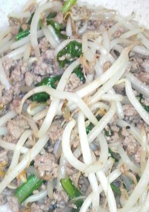 もやしとひき肉のカレー醤油炒め-レシピのメイン写真