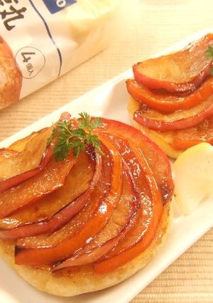 フレンチトースト柿と林檎のタルト仕立て-レシピのメイン写真
